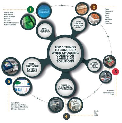 Figure 1: The top five things to consider when choosing coding and labelling systems.