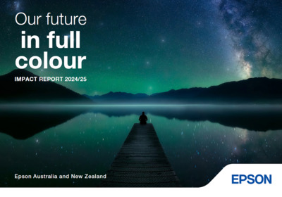 Epson Australia's second Sustainability Impact Report front cover