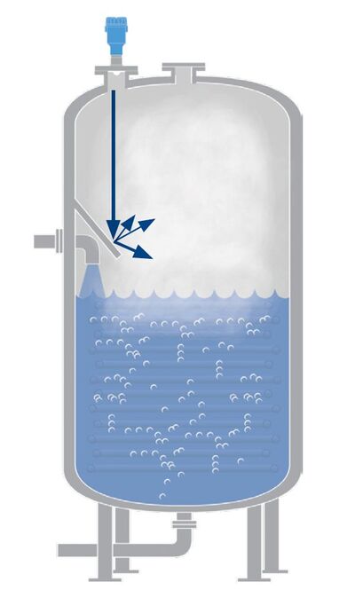 Figure 3: Deflector plates are typically installed near obstructions and angled to redirect radar waves that would otherwise reflect directly back to the transmitter. However, their installation can be challenging.